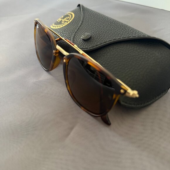 New Ray Ban Square Tortoise Sunglasses - Picture 2 of 6